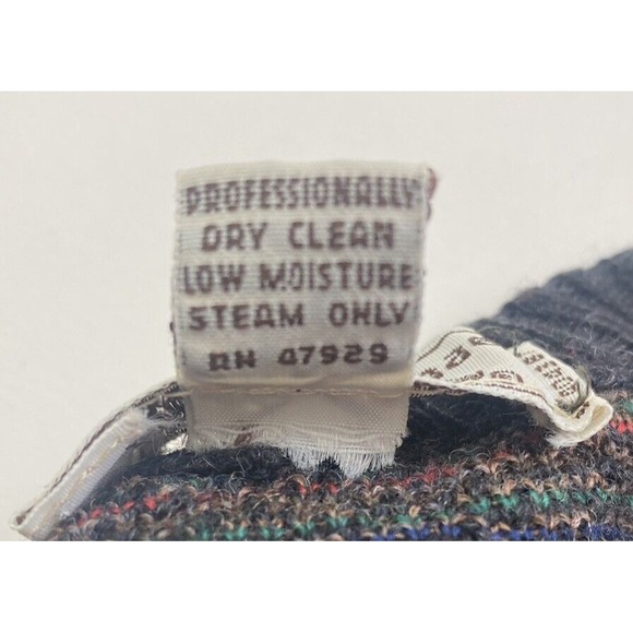 Tricots St Raphael 100% Virgin‎ Wool  Cardigan Sweater SM Herringbone Pearl VTG - Picture 5 of 11